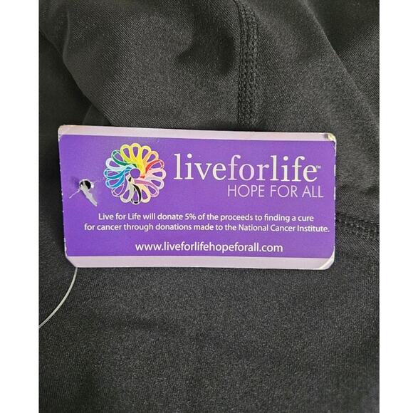 Cancer Live for Life New Women MED Razorback Round neck Knit top Awareness Yoga - Picture 7 of 9